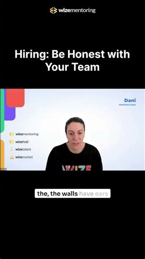 Be honest with your team #podcast #hiringtips #hiringemployees