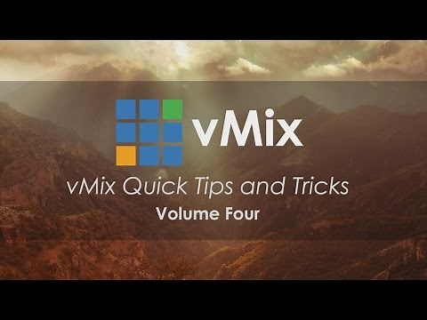 vMix Tips and Tricks Volume 4- Presets, Peas and Virtual Inputs