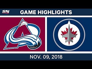 NHL Highlights | Avalanche vs. Jets – Nov. 9, 2018