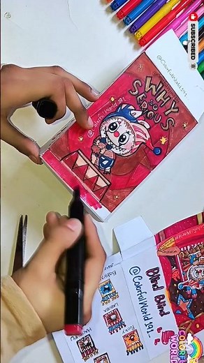 How to make Popmart WHY SO SERIOUS blind box with paper #popmart #shortsfeed #paperdiy #blindbox#diy