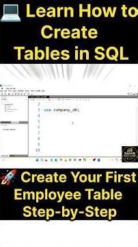 How to Create Table in MySQL | SQL Beginner Tutorial