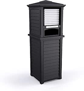 Mayne Lakeland 66in Tall Towel Valet - Black - Towel Capacity: 24 Hand Towels, 18 Swim Towels or 8 Bath Towels (8872-B)