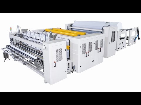 How to operate automatic glue lamination kitchen towel paper perforating machine