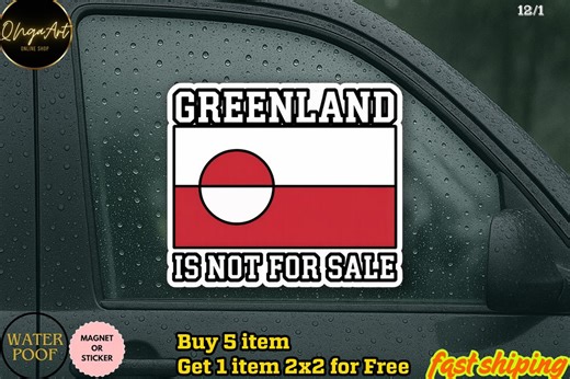 Hands off Greenland Sticker/car Magnet, Greenland is Not for Sale, Political Protest Sticker, Sovereignty Statement Sticker - Etsy