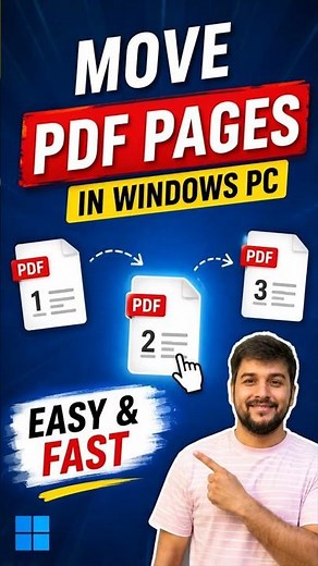 How to Move PDF Pages in Windows 11/10 PC | Rearrange PDF Pages Easily