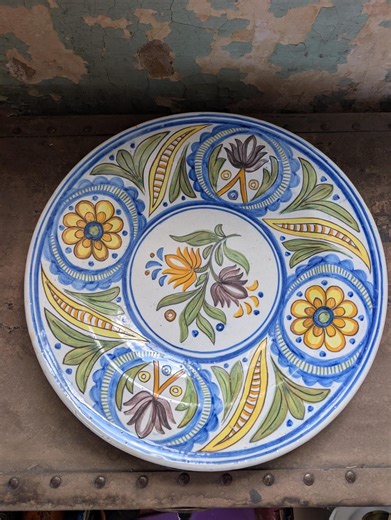 Vintage Handmade Ceramic Spanish Pottery Platter - Etsy