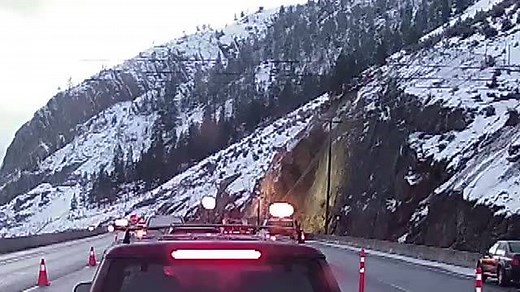 WATCH: A rockslide over the weekend near Summerland, B.C. shut down Highway 97 in the Okanagan. READ MORE: https://globalnews.ca/news/4919186/summerland-rockslide-crews-prepare-to-blast-with-dynamite/ | CHBC - Global Okanagan