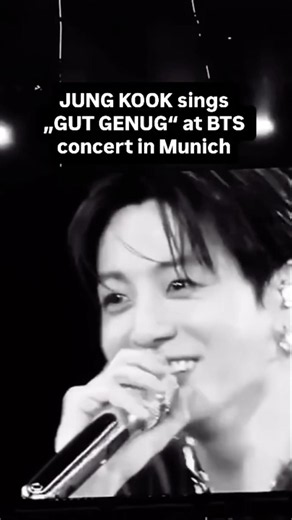 JUNG KOOK sings „GUT GENUG“ at BTS concert in Munich 🖤 #dubistgutgenug #gutgenug