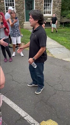 Matthew Labyorteaux (Albert) greets the crowd - Little House on the Prairie Reunion- Farmington, CT