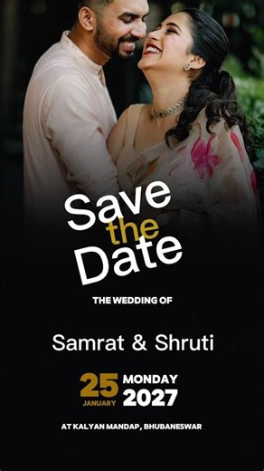 Save The date 🌹|Wedding Invitation video 📷 Wedding Invitation #savethedate #trending