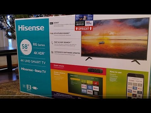 Hisense R6 58R6109 Roku TV Unboxing Setup Configuration & Review - Short Version