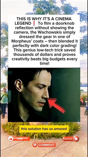 During Filming Of The Matrix (1999) – Wachowskis Used Morpheus’ Coat To Hide Camera In Reflection