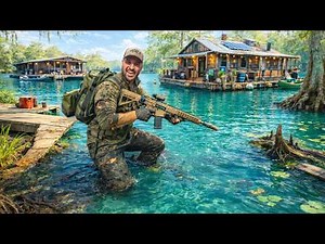 48hr SWAMP Houseboat Survival.. Living the Cajun lifestyle!! (40 houseboats)