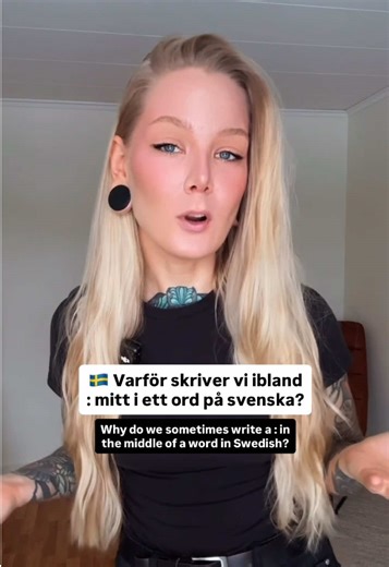 🇸🇪 Jag får ofta frågan vad dessa kolon betyder och varför vi använder dem! Och här har ni svaret. 😄 I often get asked what these colons mean and why we use them! And here’s the answer. 😄 #sverige #svenska #sweden #swedish #learnswedish