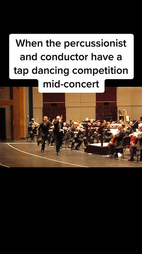 And our orchestra just keeps going 😂 #funny #classicalmusic #classical #orchestra #conductor #prank