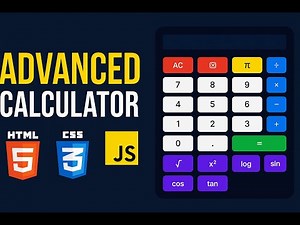 Build an Advanced Scientific Calculator Using HTML, CSS & JavaScript | #htmlcssjavascript