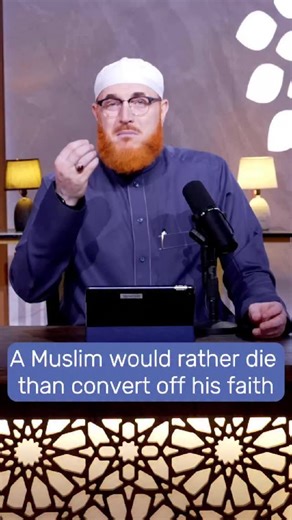 A Muslim would rather die than convert off his faith. #hudatv #drmuhammadsalah #islamic #guidance | Dr Muhammad Salah