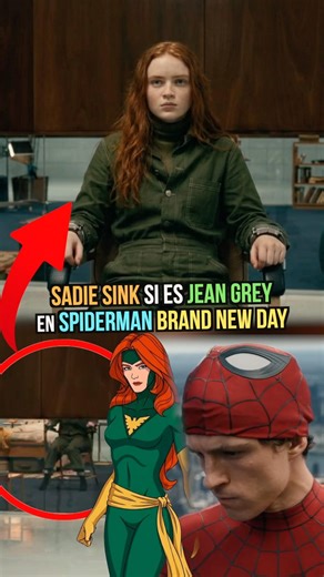 Sadie Sink si es JEAN GREY en SPIDERMAN BRAND NEW DAY ? #spiderman #marvel #sadiesink