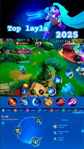 UNSTOPPABLE LAYLA BUILD! 🔥 (MOBILE LEGENDS LAYLA 2025