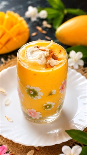 Mango Smoothie Recipe 😍 | Creamy, Thick & Refreshing Summer Drink 🍹✨