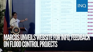 8.4K views · 231 reactions | President Ferdinand R. Marcos Jr. unveils a government website where the public can check and report the status of flood-control projects in their areas. |  : Ryan Leagogo/INQUIRER.net Read more: https://newsinfo.inquirer.net/2094047/fwd-marcos-on-flood-control-projects | INQUIRER.net | Facebook