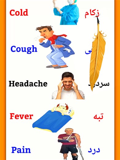 Pashto Vocabulary for Common Diseases