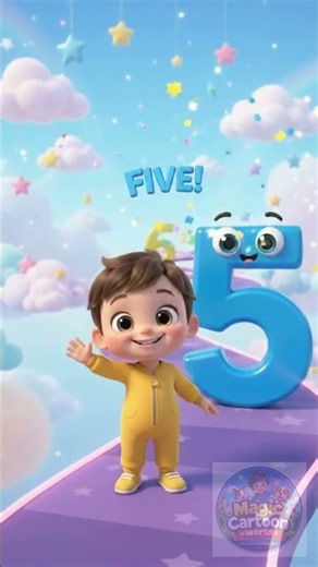 Learn Numbers 1 to 10! 🎮 3D Magic Game for Kids ✨#algorithm #youtubeshortsviral