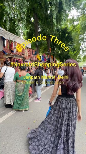 Priyanka Balbudhe on Instagram: "✨ #NavratriShoppingSeries Ep 3: Janpath Market, Delhi ✨ Next up in our Navratri shopping guide, we’re at Janpath Market, Delhi, and let me tell you—this place is a hidden gem for all your Navratri fashion needs! 💃💫 🛍️ What to Expect: • Head to Gujarati Lane where you’ll find all the Navratri clothes you’ve been dreaming of! Gorgeous lehengas and cholis - although they are at high end price. • Jewelry? Sorted! With prices starting at ₹100, it’s the perfect spot