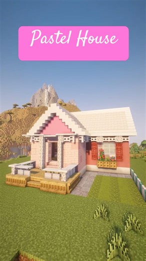 Minecraft Pastel House 🏡 #minecraft #pastel #minecraftshorts #minecraftbuilding #minecrafttutorial