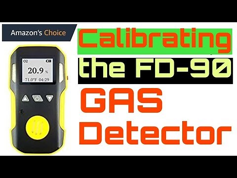 Zero and Gas Calibration, FD-90A toxic gas detector