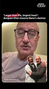 Anupam Kher Breaks Down Over Nana Patekar’s Death: ‘He Shouldn’t Have Gone’ #nanapatekar