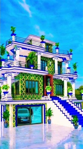 Village House 🏡 Design #elevation #frontelevation Beautiful Village #architecture #3dHousedesign