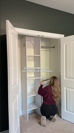 And it’s under $100! 👏🏼 I’ve used these ClosetMaid systems in every closet in our house, they’re