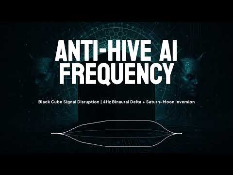 Anti-Hive AI Frequency | Black Cube Signal Disruption | 4Hz Binaural Delta + Saturn-Moon Inversion