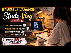 Daily Life of a BPSC Aspirant 📝 | 71th BPSC Mains Preparation | Study Vlog + Answer Writing Practice