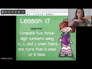 2nd Grade EngageNY Math - Module 3 Lesson 17 Compare two three-digit numbers using