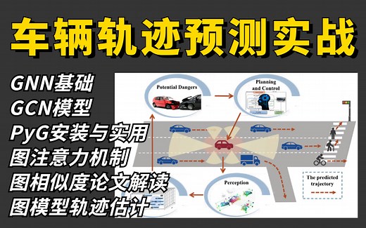 2023年最新热门！基于GNN图神经网络的车辆轨迹预测实战，从入门开始教内容通俗易懂半天即可掌握！