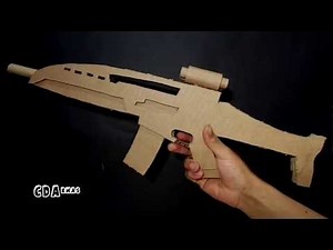 Como hacer rifle de asalto XM8 con CARTÓN -- CDArmas