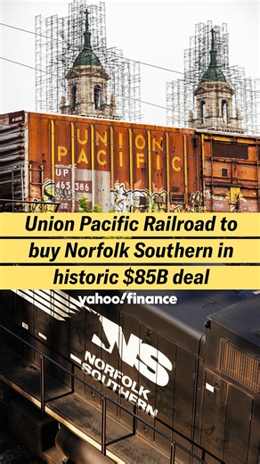 Union Pacific Railroad is set to acquire Norfolk Southern in an $85,000,000,000 cash-and-stock deal. The agreement would create the industry's largest deal ever and the largest merger and acquisition action of 2025. The deal will also be a test of the Trump administration's attitude on antitrust regulation. | Yahoo Finance