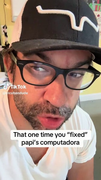 That one time you “fixed” papi’s computadora #elcubandude #miami #hispanicdad #hispanic #papi