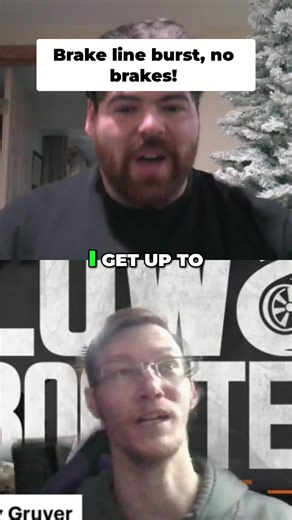 Nightmare fuel. Truck's brake line bursts at the worst possible moment. This is why you check your vehicle! #TruckFail #Scary #CloseCall #DIY #AutoRepair