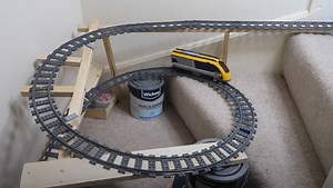 Man Builds Epic LEGO Train Set Spanning His Entire Home