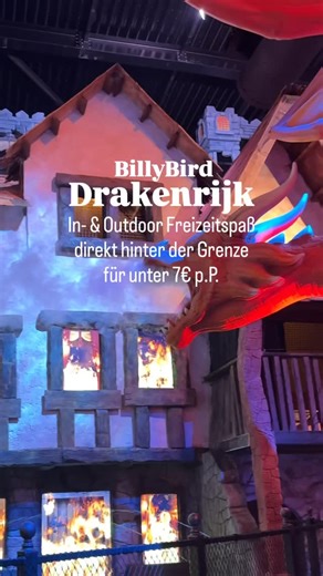 Eva•Camping•Wohnwagen•Familie on Instagram: "🐉 Drachen-Action direkt hinter der deutschen Grenze Ein richtig starkes Familien-Ausflugsziel bei jedem Wetter – nur wenige Minuten hinter der Grenze bei Venlo 🇳🇱 Im @billybirddrakenrijk wartet mit dem neuen Drakendorp ein riesiger Indoor-Spielbereich im Drachen-Thema: klettern, rutschen, toben und entdecken – perfekt für kalte oder regnerische Tage. Und auch draußen geht das Drachen-Abenteuer weiter: Spielstationen, Kletterbereiche und im Sommer e