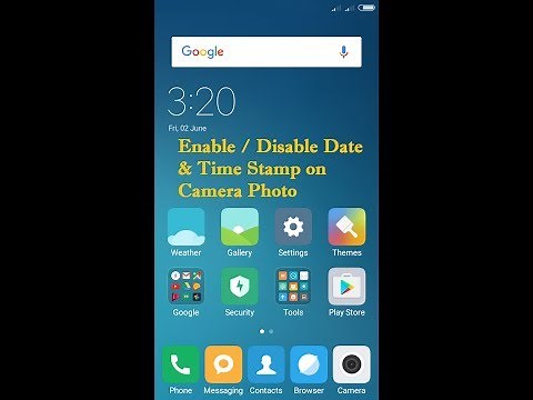 🔥How to Enable Disable Date and Time Stamp for Photo in MI Redmi Phone 🔥