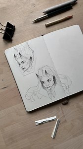 Comment “COURSE” below secure your spot in my portrait course and shortcut your way into drawing inconic stylized portraits, using just a pencil and some paper. | Léa Wai