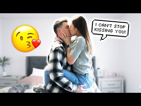 CAN'T STOP KISSING AND HUGGING MY HUSBAND PRANK!