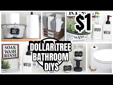 DOLLAR TREE BATHROOM DIYS DECOR AND ORGANIZATION