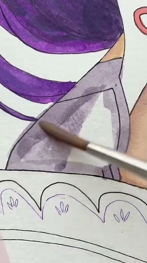 Finished Raiden Shogun drawing!✨