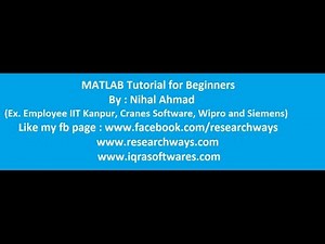 MATLAB BASICS Part 2