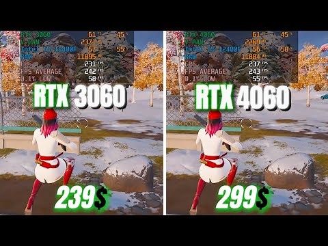 RTX 3060 VS RTX 4060 : Fortnite : TESTED IN 2025